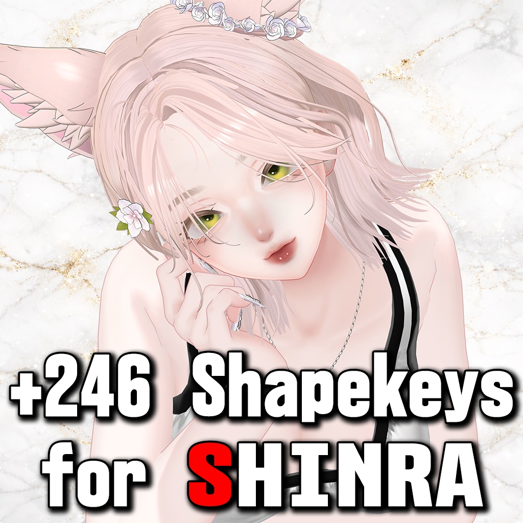 森羅用追加シェイプキー246種類// 추가 셰이프 키 232종류//232 additional shape keys　 image