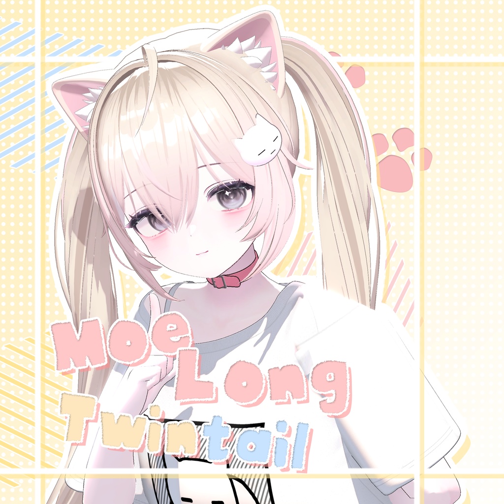 【 9アバター対応 】 Moe Long Twintail  image