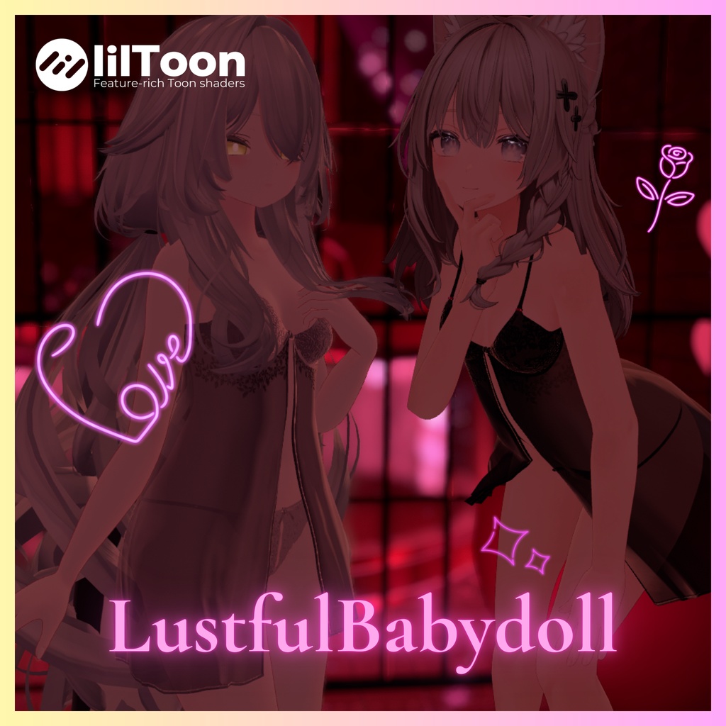 【6Avataer対応】Lustful Babydoll [セクシーベビードール＆穴あきショーツ] image