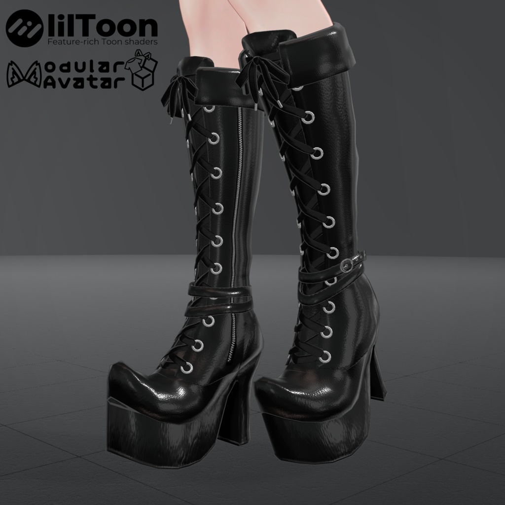 Sorceress Platform Long Boots image