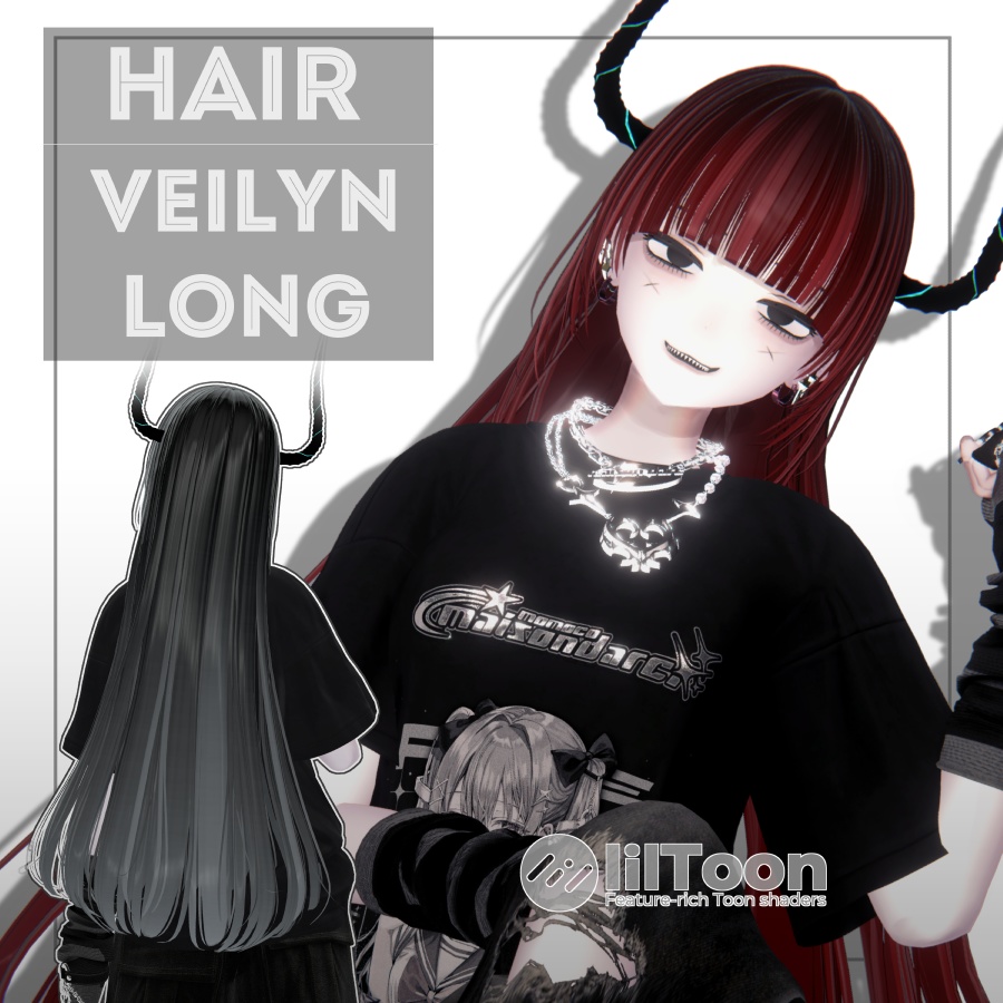 3D Hair Model VeilynLong image