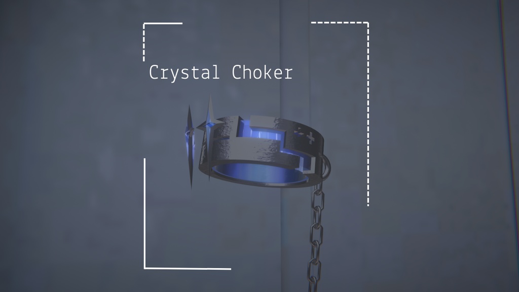 【VRChat想定】Crystal Choker/クリスタルチョーカー image