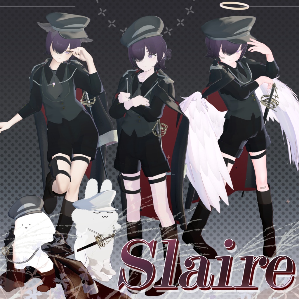[3D Costume & Hairstyle Props] Slaire - image