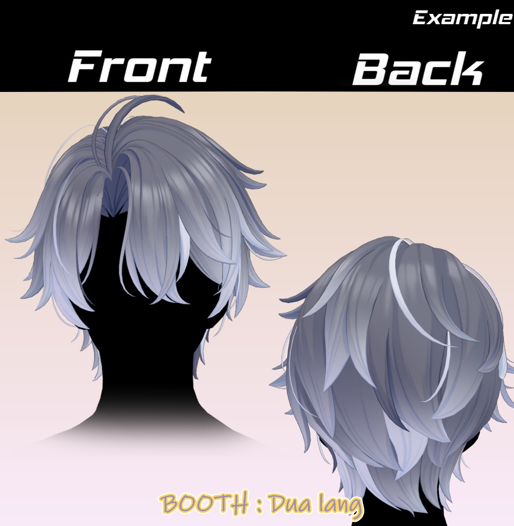 【Felnar_Hair】Mask、Main color2Texture image