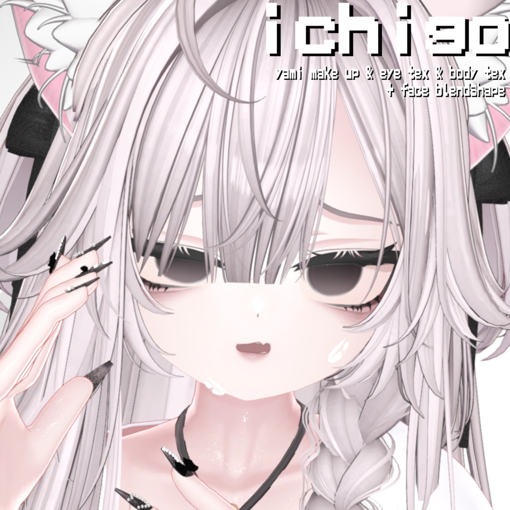 [Strawberry] Ichigo yami make up & eyes tex body  face blendshape Makeup Texture Eye Body Face Blendshape Sickness Darkness image