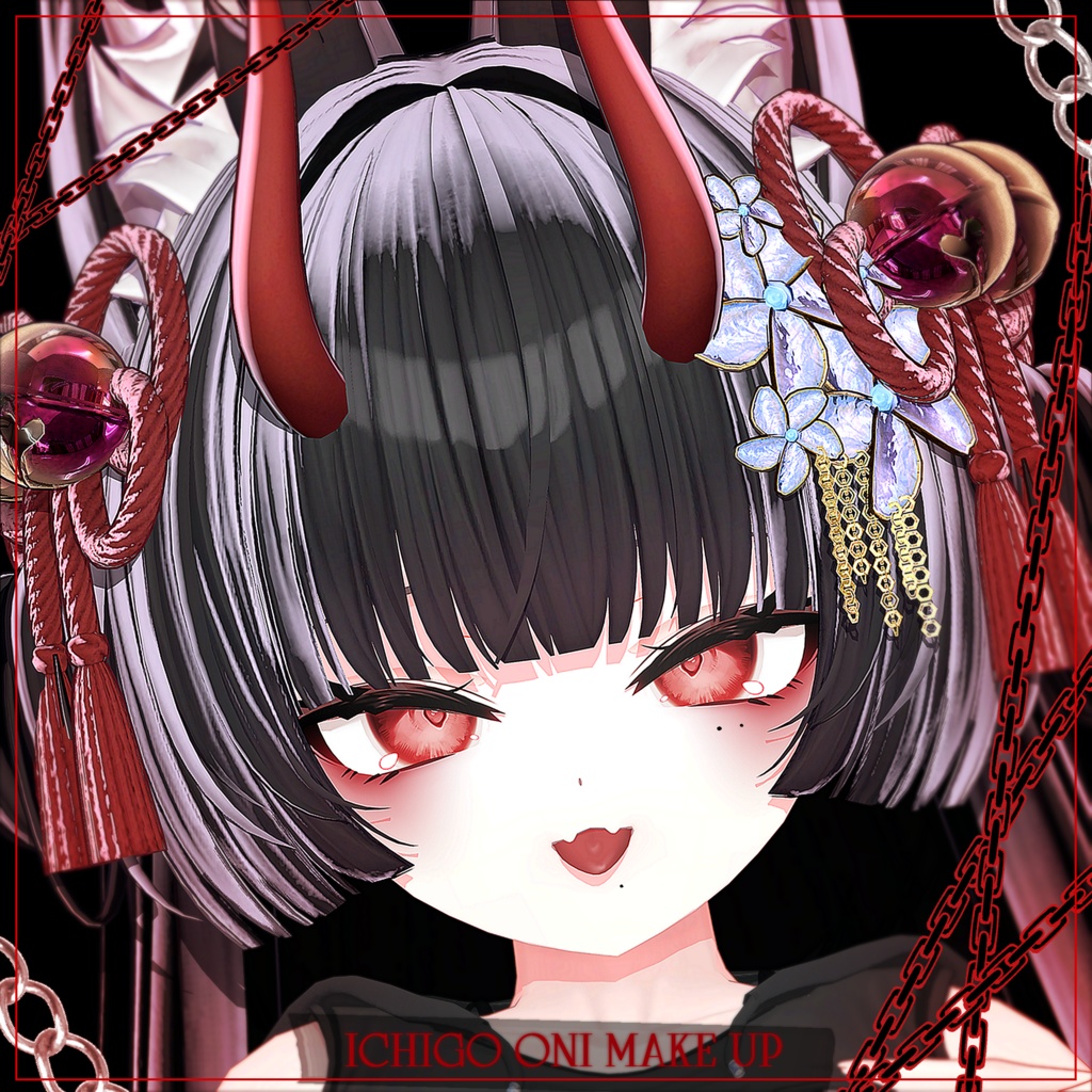 g' Ichigo, ICHIGO Ichigo Oni make-up & body texture  Face Blendshapes Make-up Texture image
