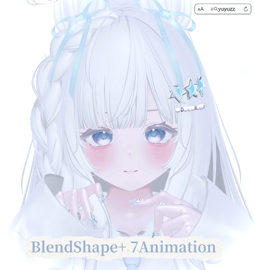 VRCHAT-Chocolat(1） -Face-BlendShape+ 7Animation image