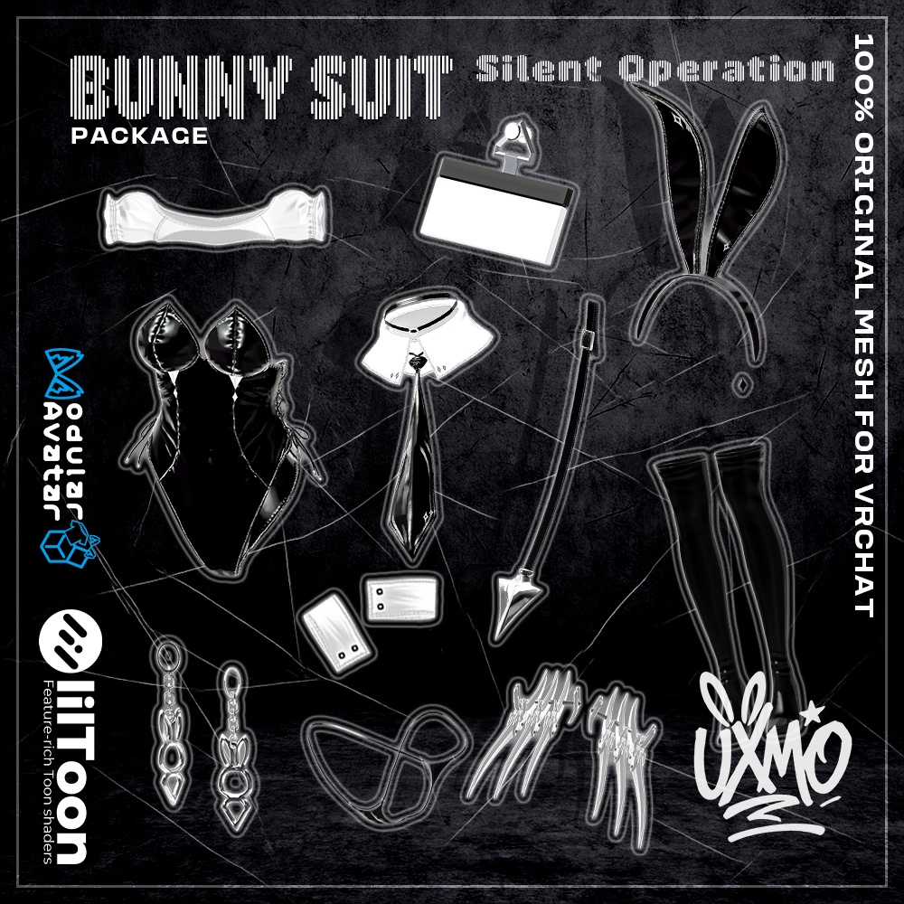 [CLOTH] 🐰Clawed Battle Bunny Suit image