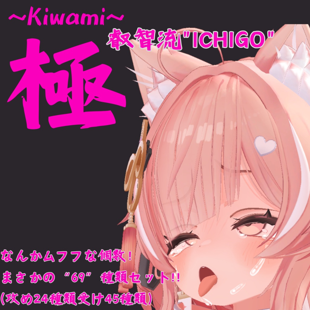 The largest set in the series with 69 types! ICHIGO's exclusive ultimate expression pack / ICHIGO FaceAnimation [Ultimate Wisdom Style "ICHIGO"] (24 types of dominant expressions  45 submissive expressions) image