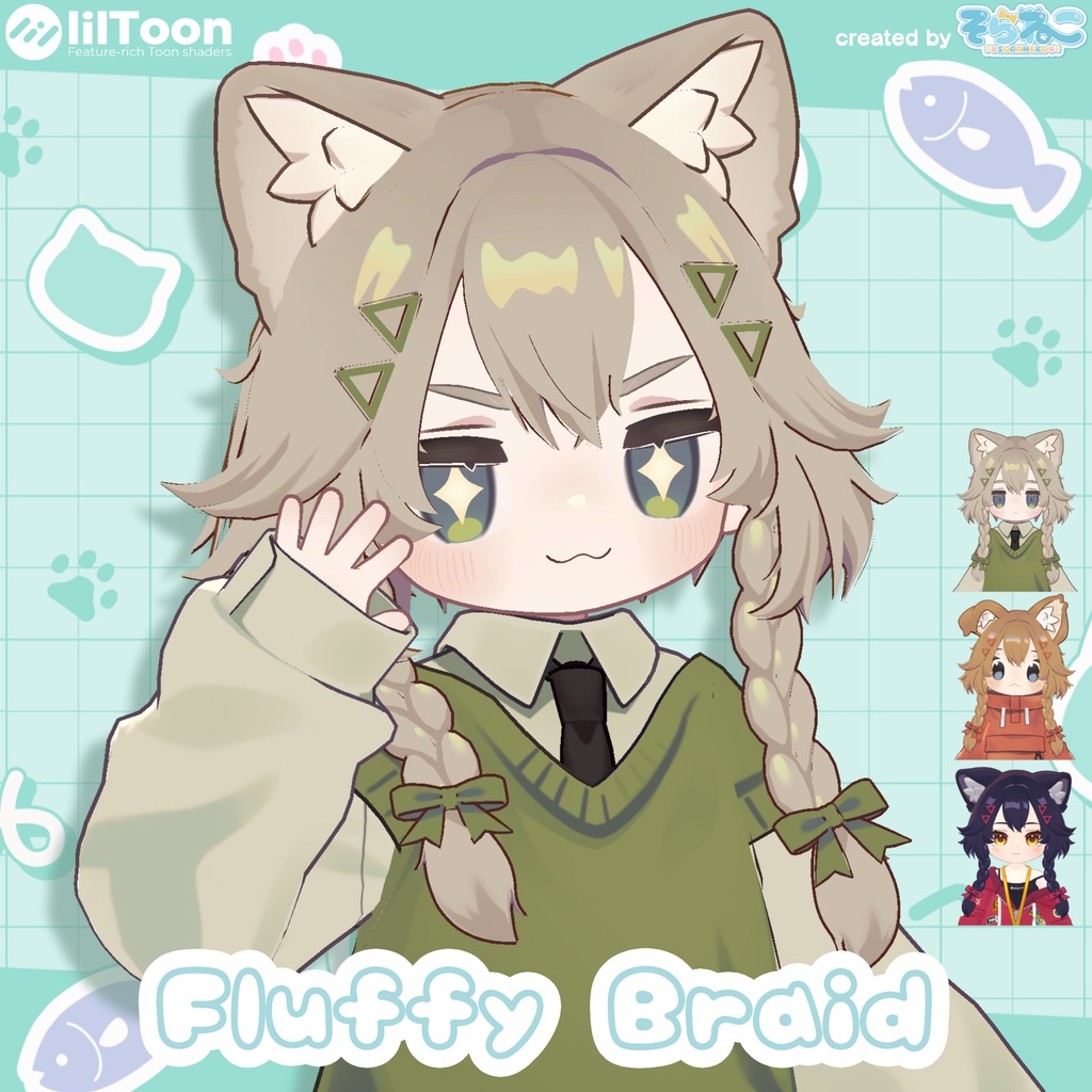 [Hairstyle] Fluffy Braid [MamemihinaKipferAzuki] image