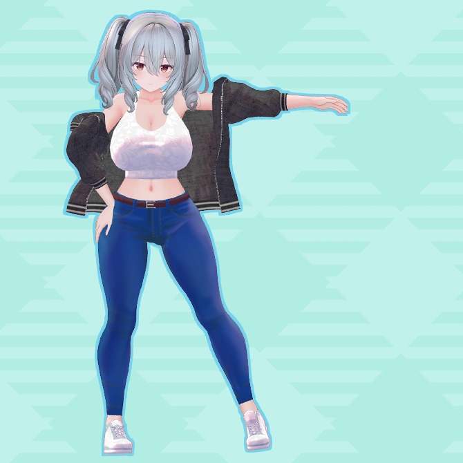 へそ出しスキニー【2アバター対応】 image