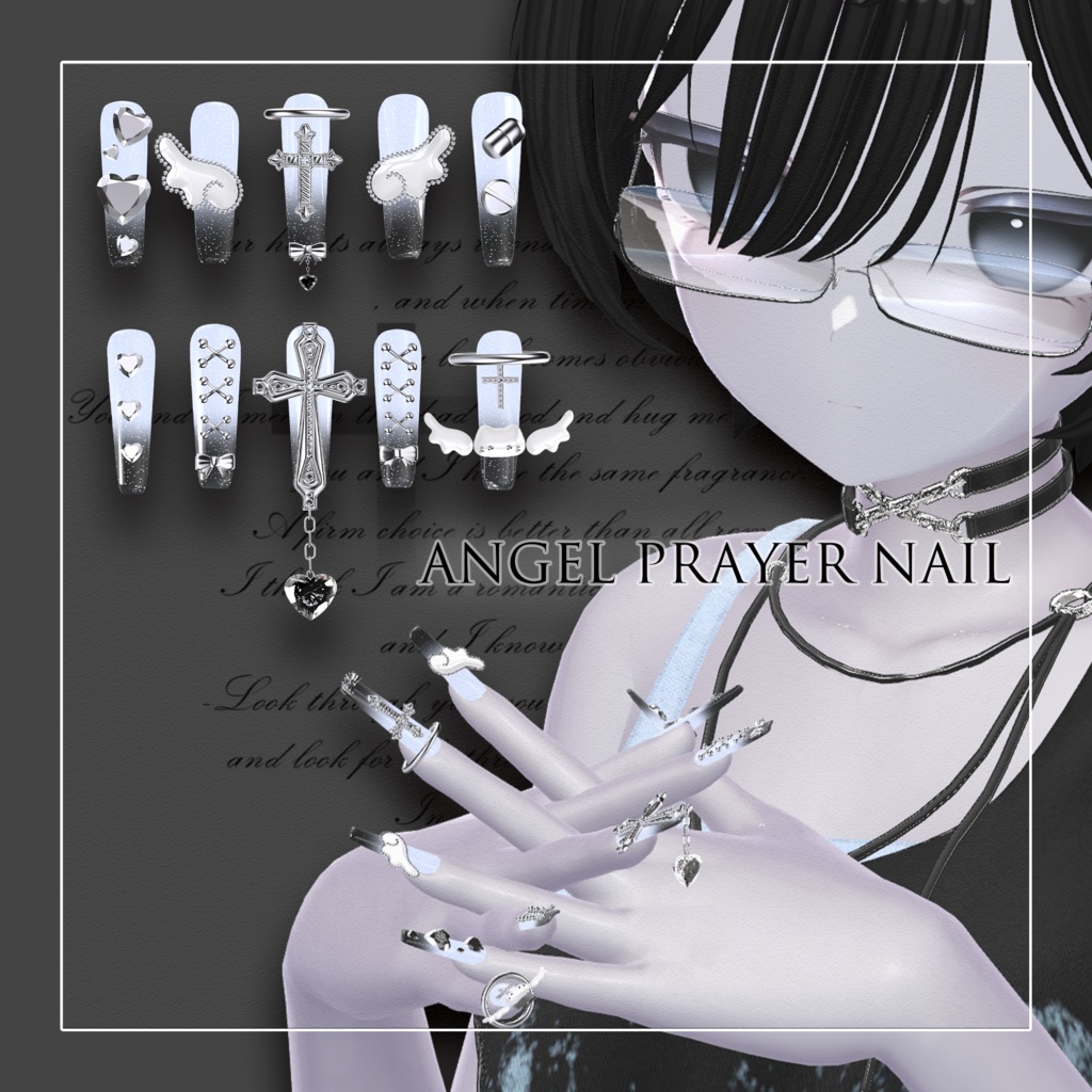 Angel Prayer Nail[12 Avatars Compatible & MA] image