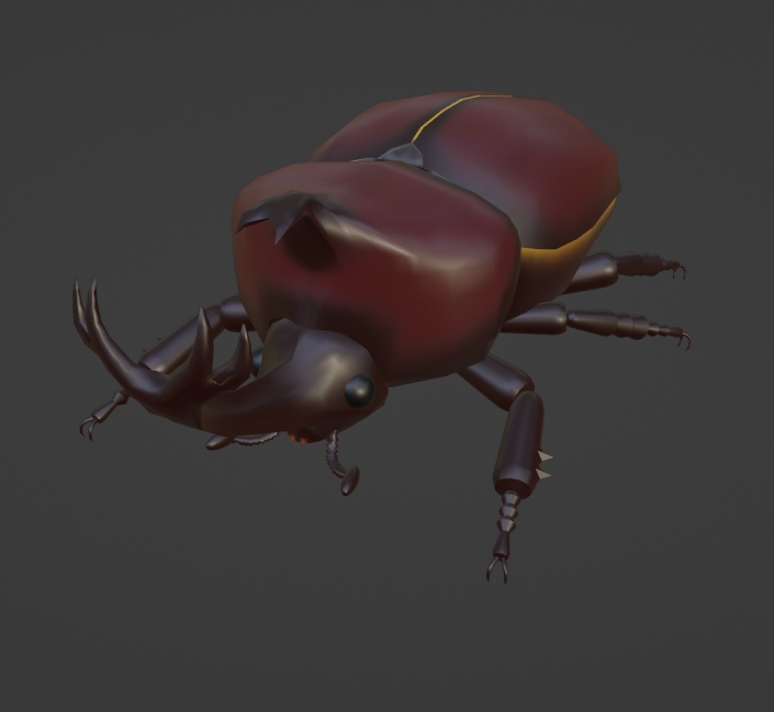 【無料】カブトムシの3Dモデル image