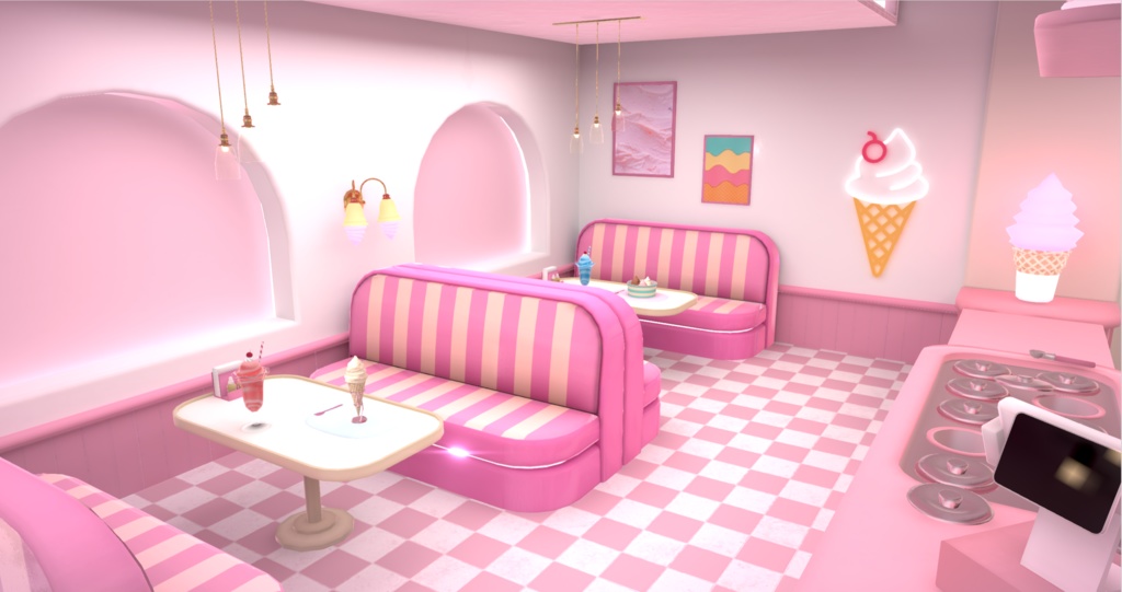 [Warudo] Icecream Shop (With Katzzing) image