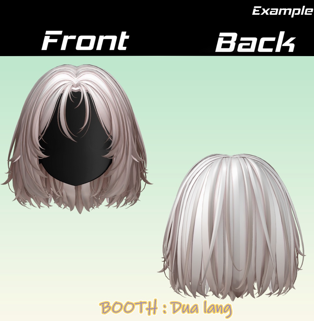 【mohumohu bob】Mask、Main color2Texture image