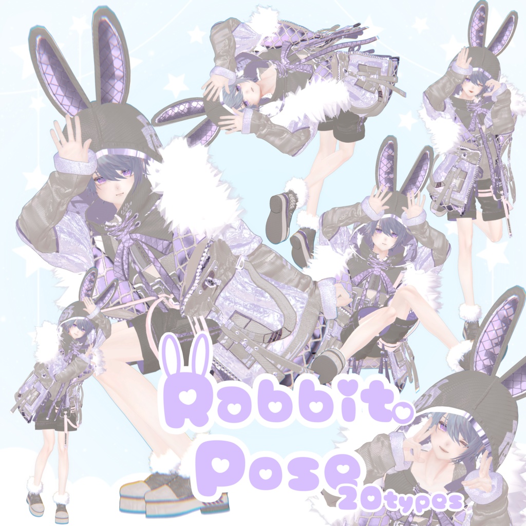 Rabbit Pose 20types image