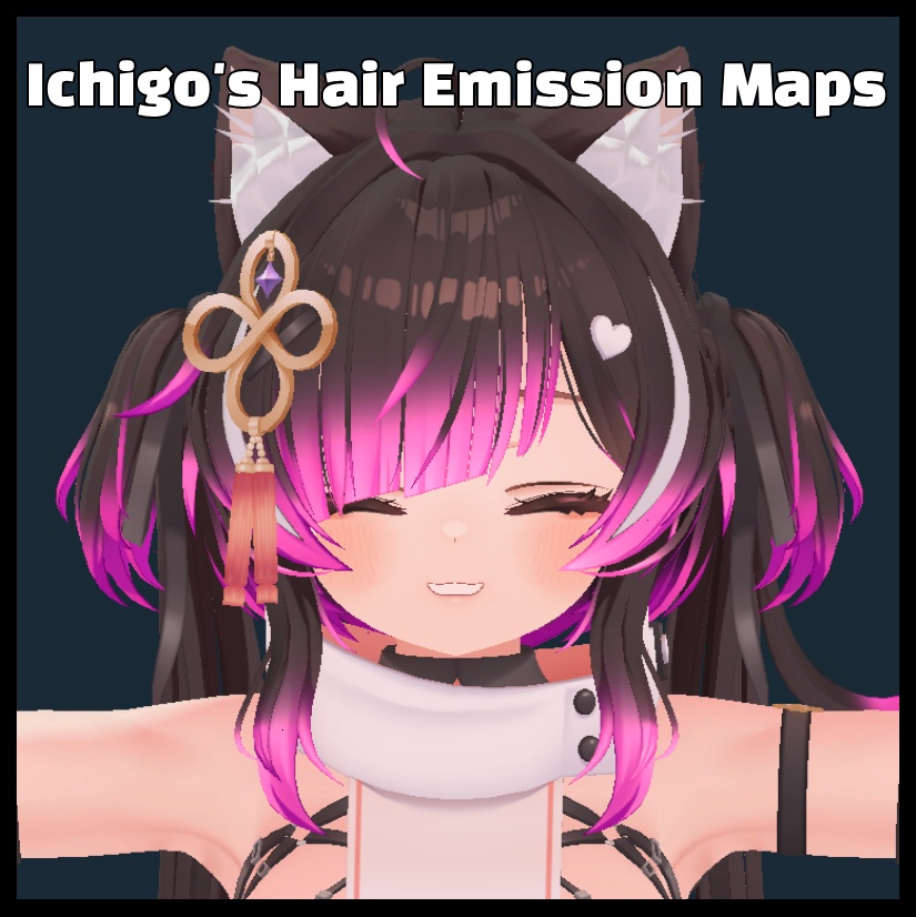 [Strawberry] ICHIGO Hair Emission Maps :3 image
