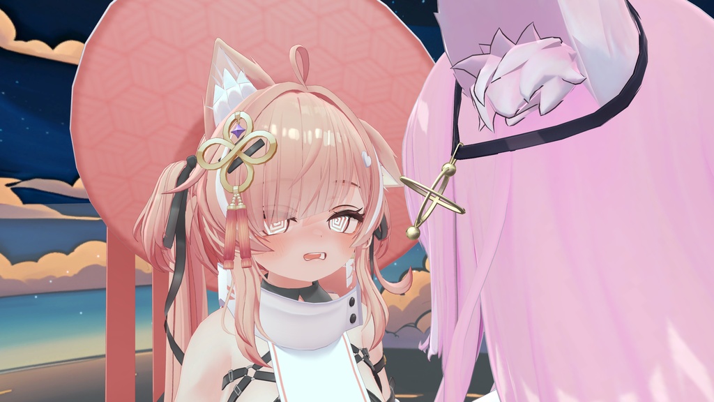 [ICHIGO][Multi-Emotion Kiss Animation System] - VRChat-compatible three-stage kissing expression animation system featuring three distinct emotions image