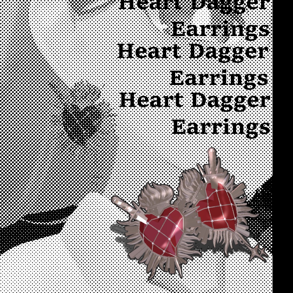 Heart Dagger Earring image