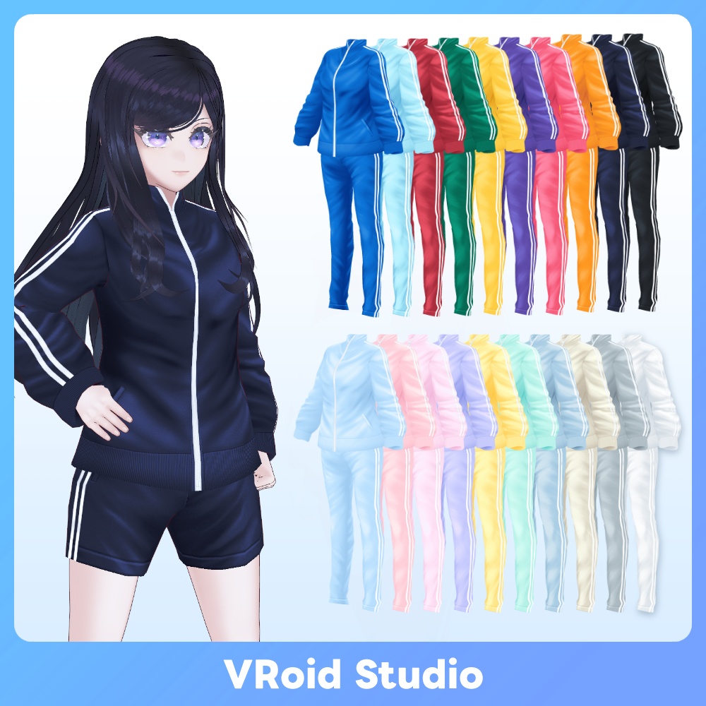 【VRoid】スペクトラム アクティブジャージ Spectrum Active Tracksuit image