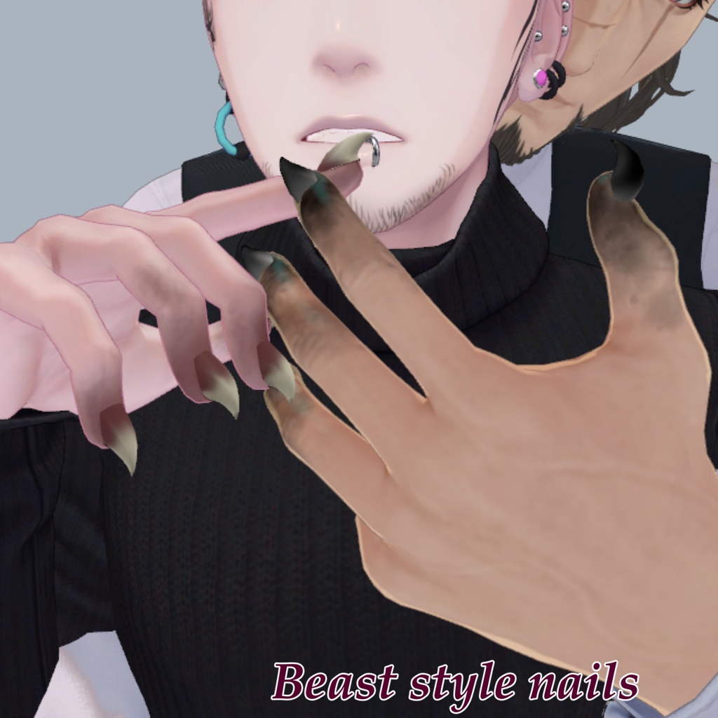 Multi-Avatar Compatible: Beast-Style Nails image