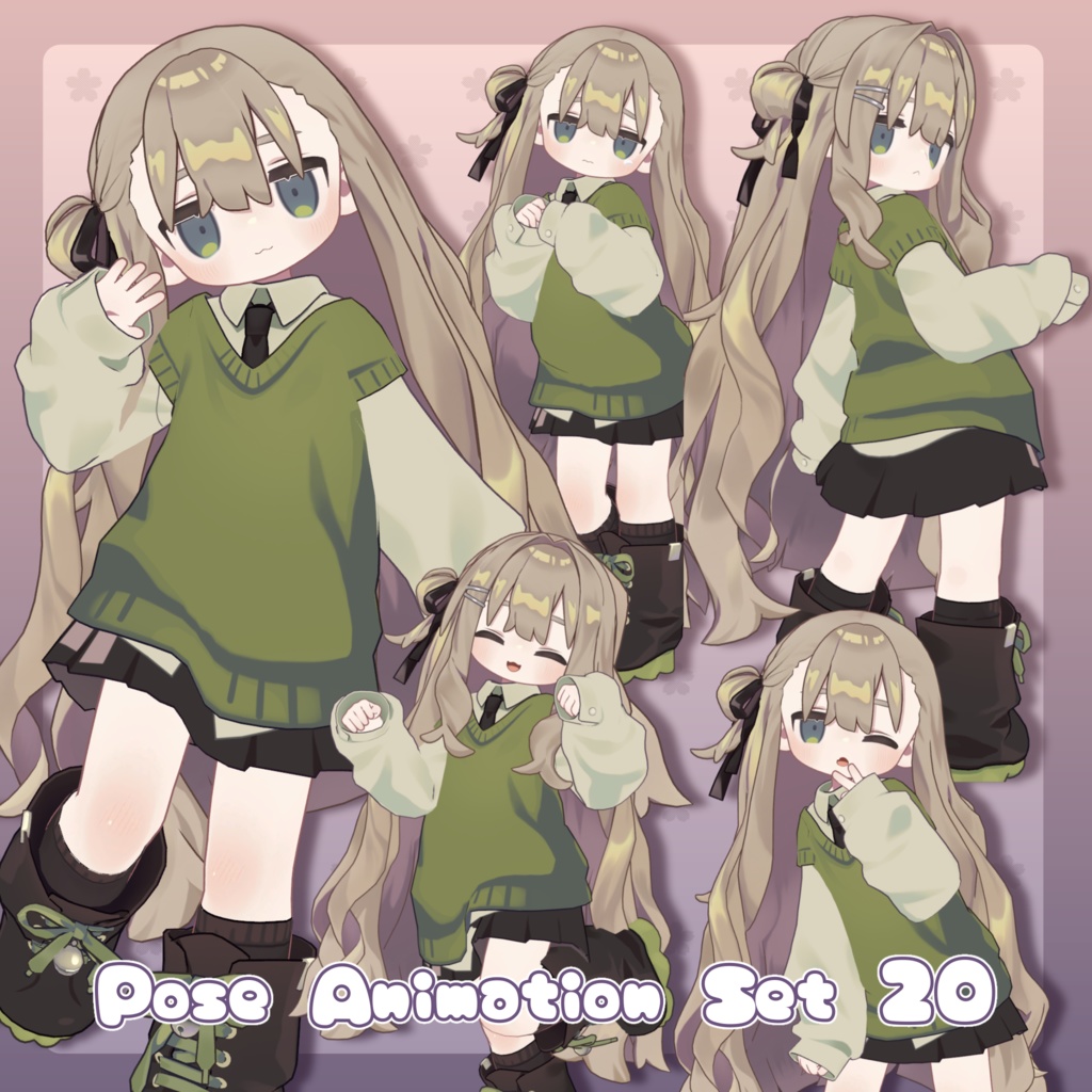 Pose Animation Set 20 [50 types] image