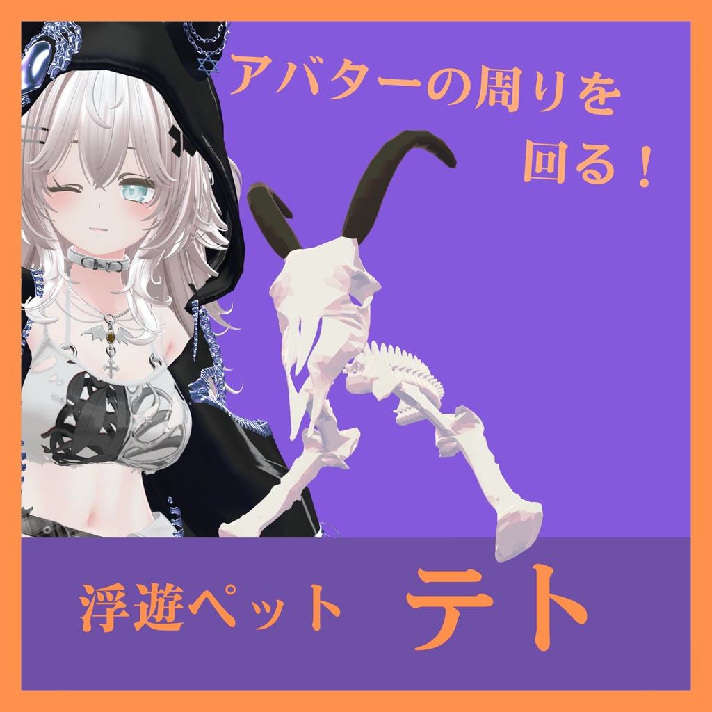Floating Pet Tet & Bone Earrings image