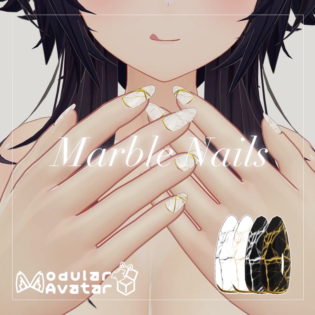 Marble Nails【4color】 image