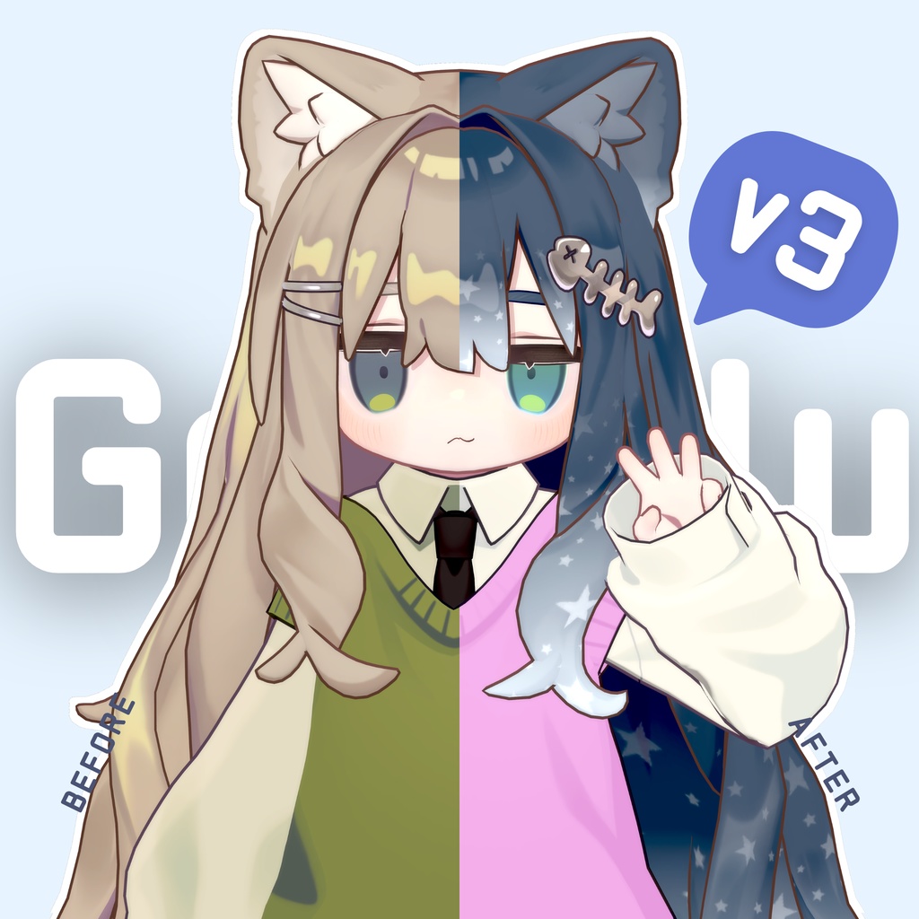 【🔥GWセール中🔥】一瞬でアバターに彩りを！簡単UVグラデーション自動生成ツール 【Gradelu】 image
