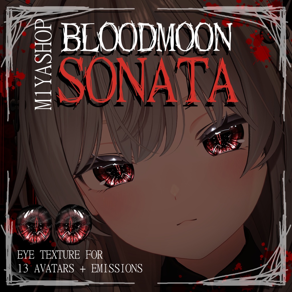 [13 Avatars] Bloodmoon Sonata Eyes [VRChat] image