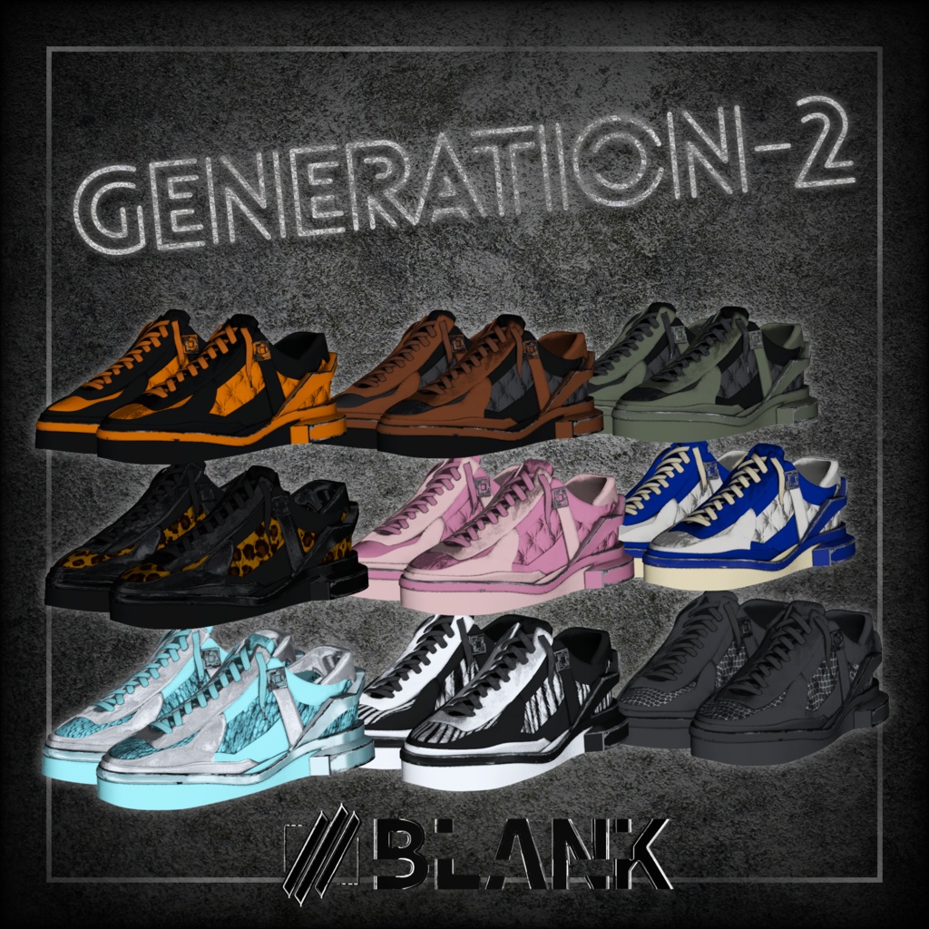 BLANK-BLAKTION Sneaker Colour Pack #fillinthe BLANK image