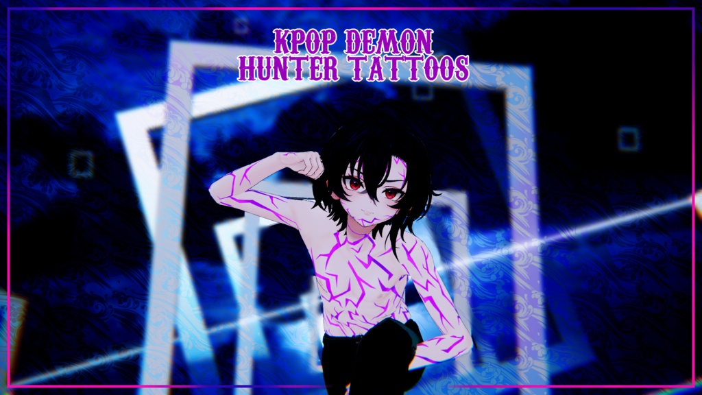 Kpop Demon Hunters Tattoo Devil Texture image
