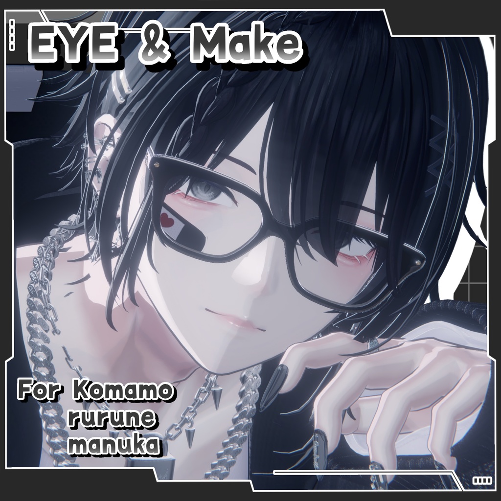 Compatible with 3 Avatars signalize.9 Eye & Make up Texture PSD image