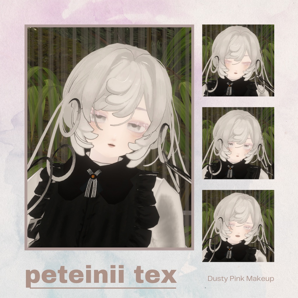 【VRC】Dusty pink makeup【peteinii】 image