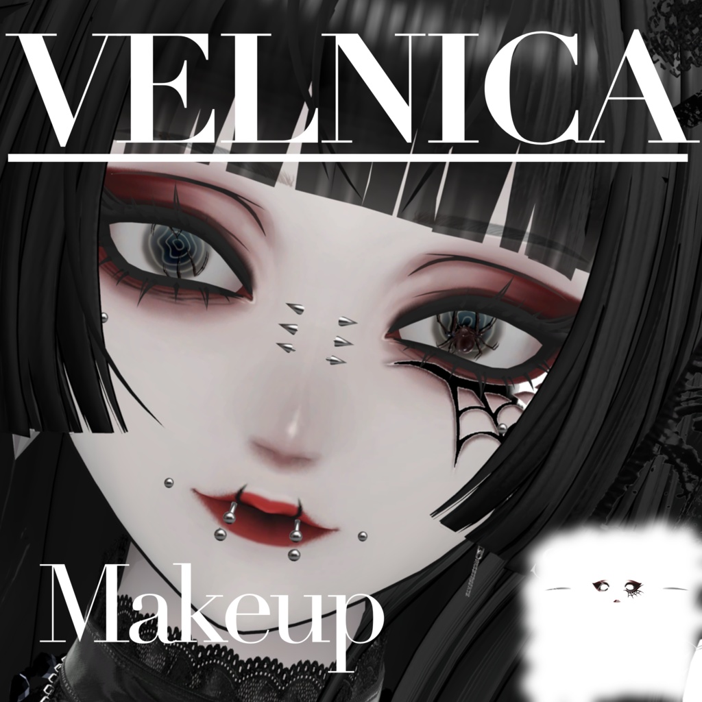 【Free】ハロウィンメイクテクスチャ simple【Velnica】 image