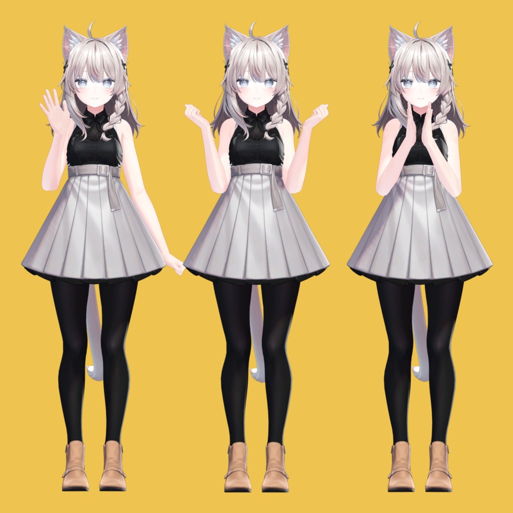 【51〜100名限定 30%OFF】ふにゃオス 基本モーション - Wave / Clap / Point / Cheer Animation Pack image