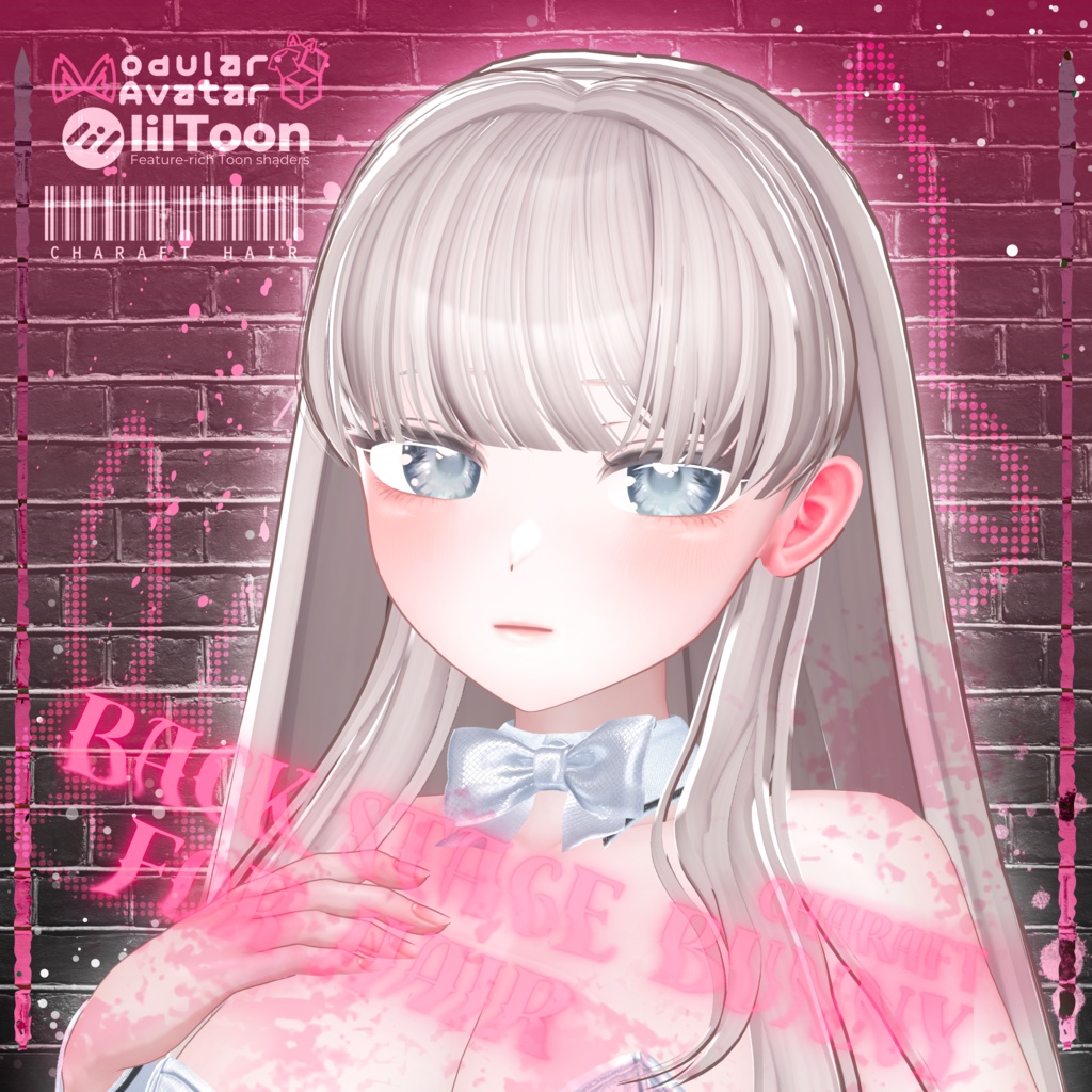 【11アバター対応】 BackStage_Bunny_Hair image