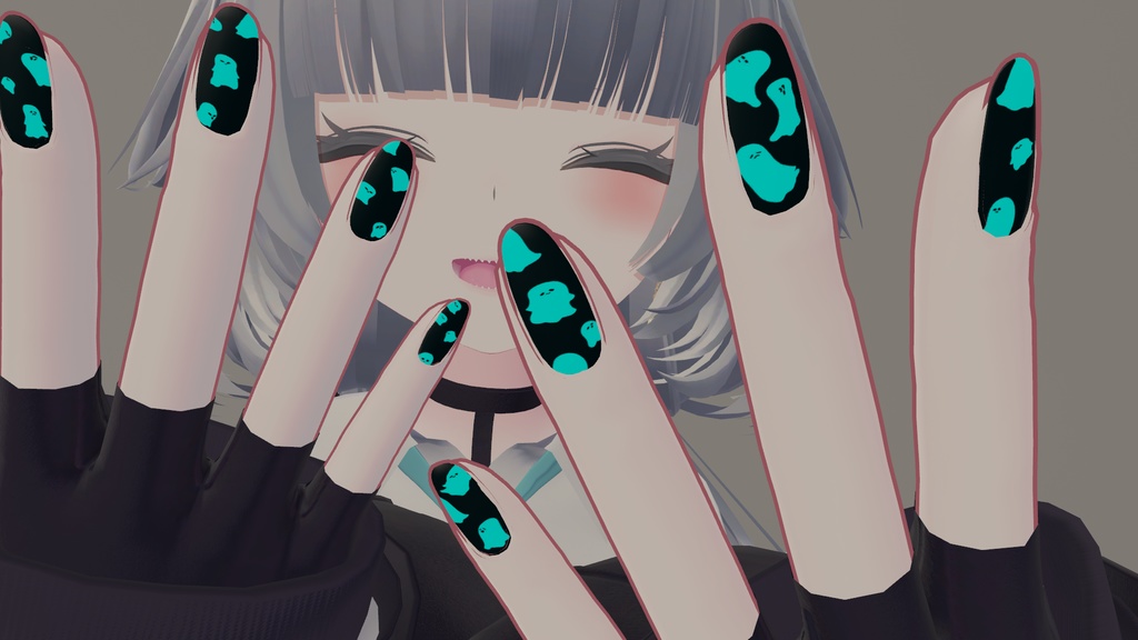 【無料有】rurune専用　おばけネイルテクスチャ image