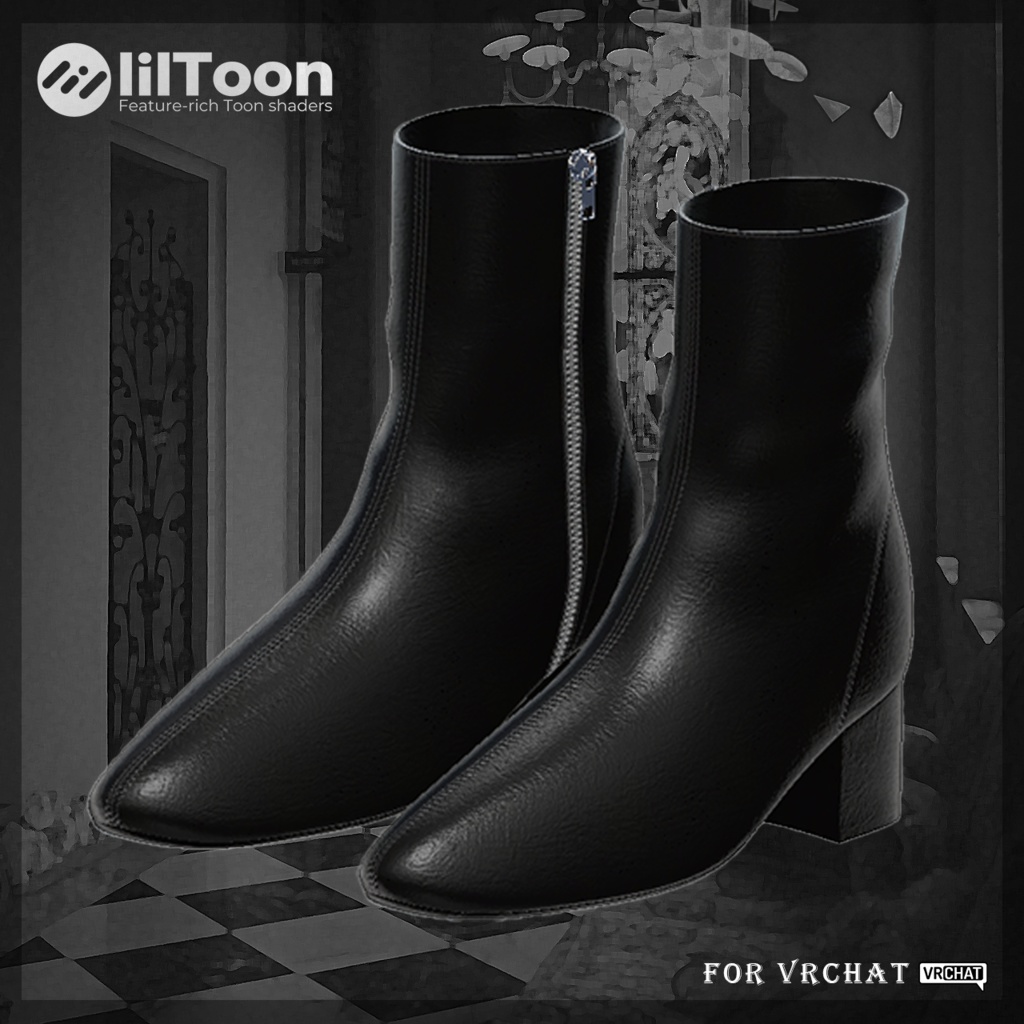 Noir Square Boots image