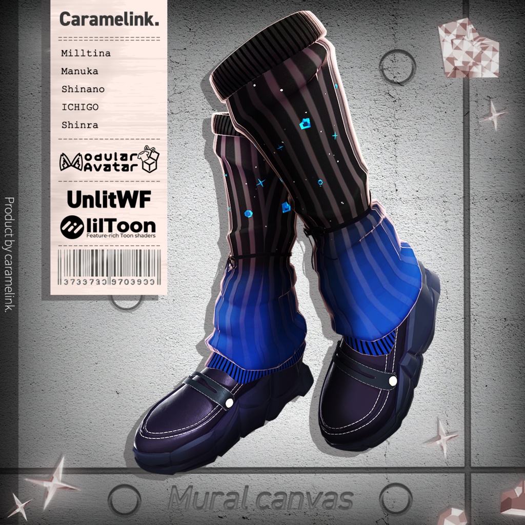 Mural Canvas & Gem Leg Warmers image