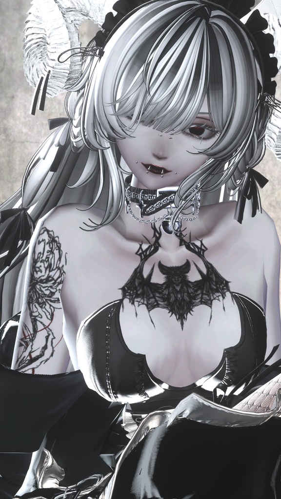 Halloween/Bat Tattoo - Compatible with 6 Avatars (Velnica/Manuka/Lulune/Shinra/Shuan/Sio) image