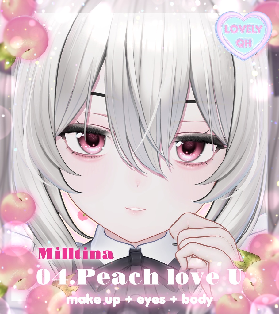 【Milltina , ミルティナ】 ʚ Peach love U ɞ Make up + eyes + tongue + body (tone) image