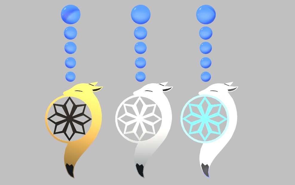 [無料]狐のアクセサリー【VRChat想定】 image