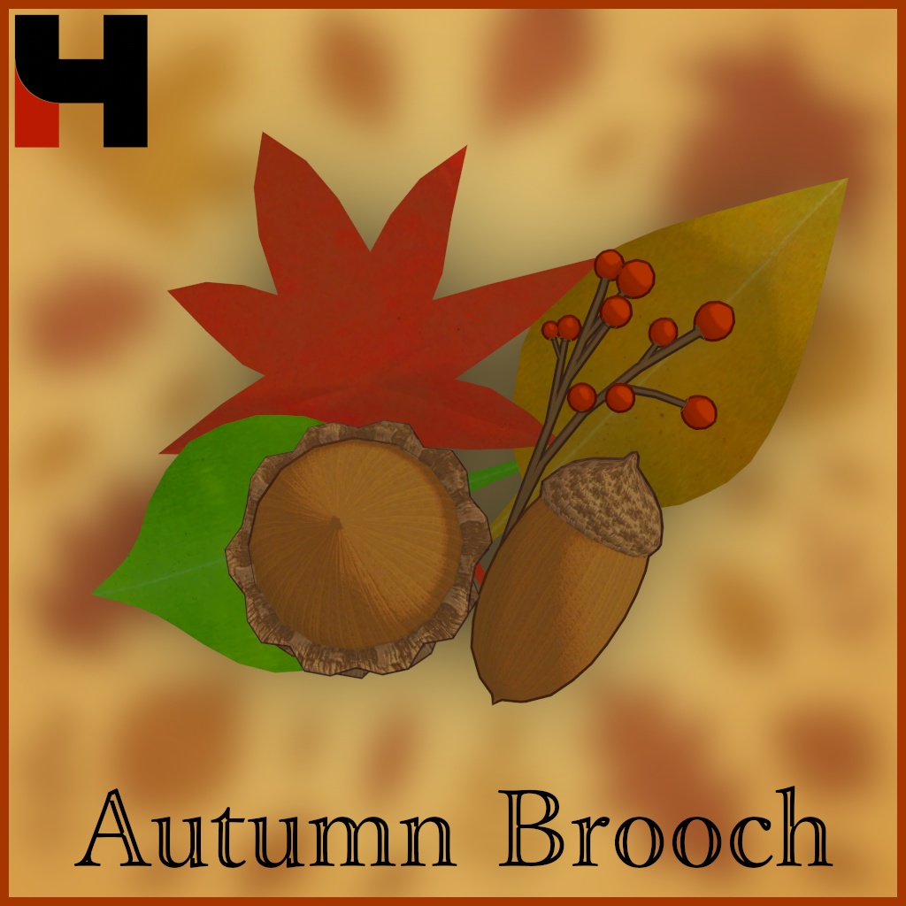 [3D Accessories] Autumn Brooch image