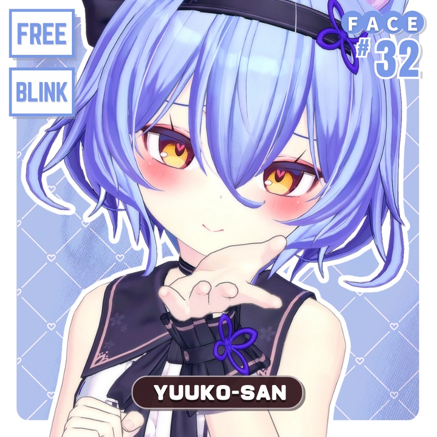 Yuukosan32Type Animated Blinking Face Animations image