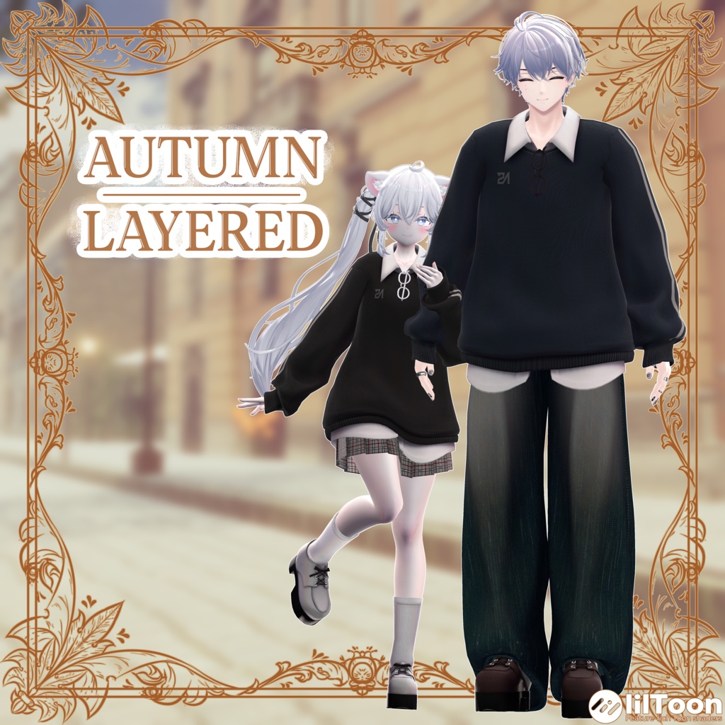 【14アバター対応】Autumn Layered【VRChat想定・MA対応】 image