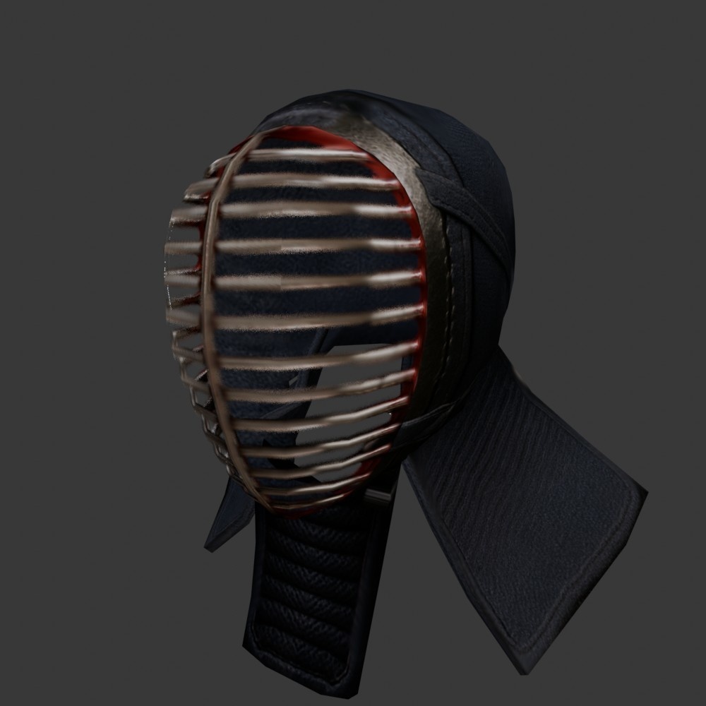 【3D衣装】剣道マスク(ローポリ) image