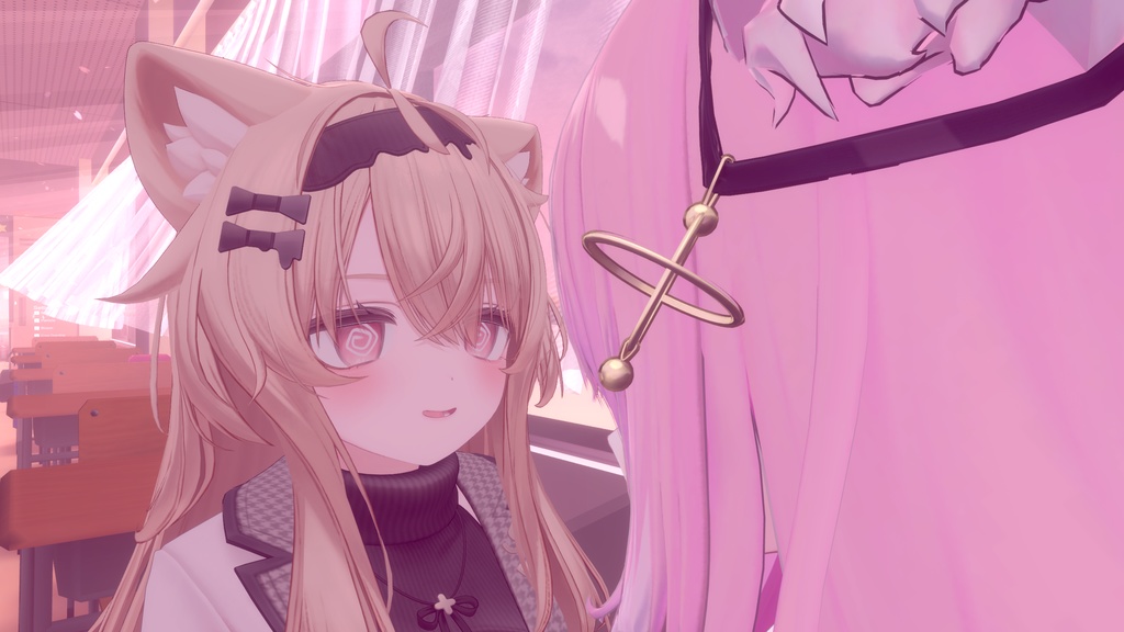 [Multi-Emotion Kiss Animation System] - VRChat-compatible three-stage kissing expression animation system featuring three distinct emotions image