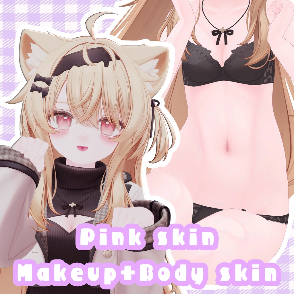 [Eku 3D Exclusive] Pink skin (Make-up  body skin) image