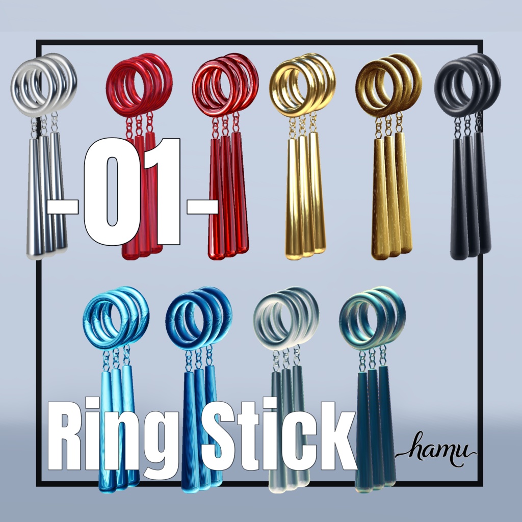 -01- [ Ring Stick Earrings ] image